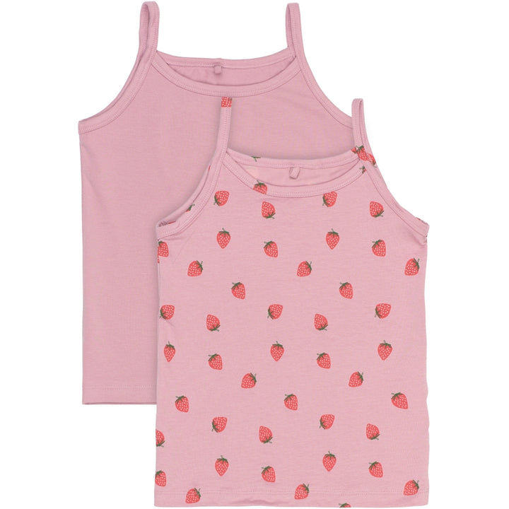 Strap top 2 pack, Adobe rose ice cream
