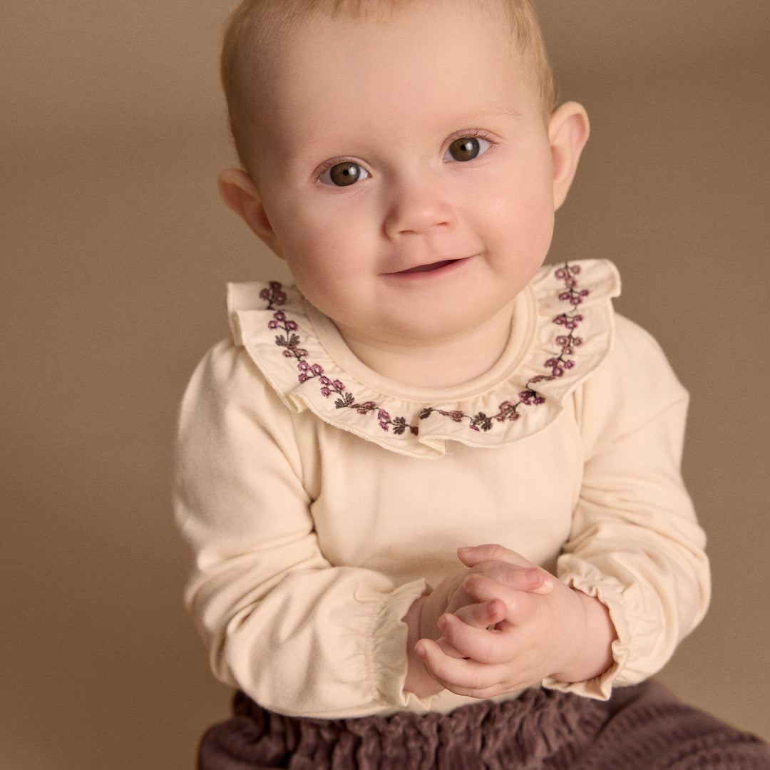 Pants Velour, Plum Truffle