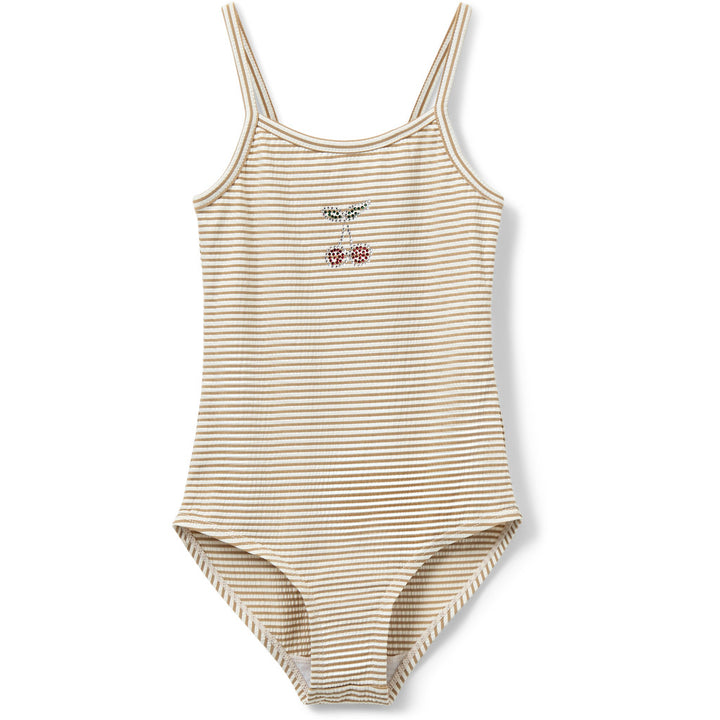 Swimsuit, Warm Stone Stripe