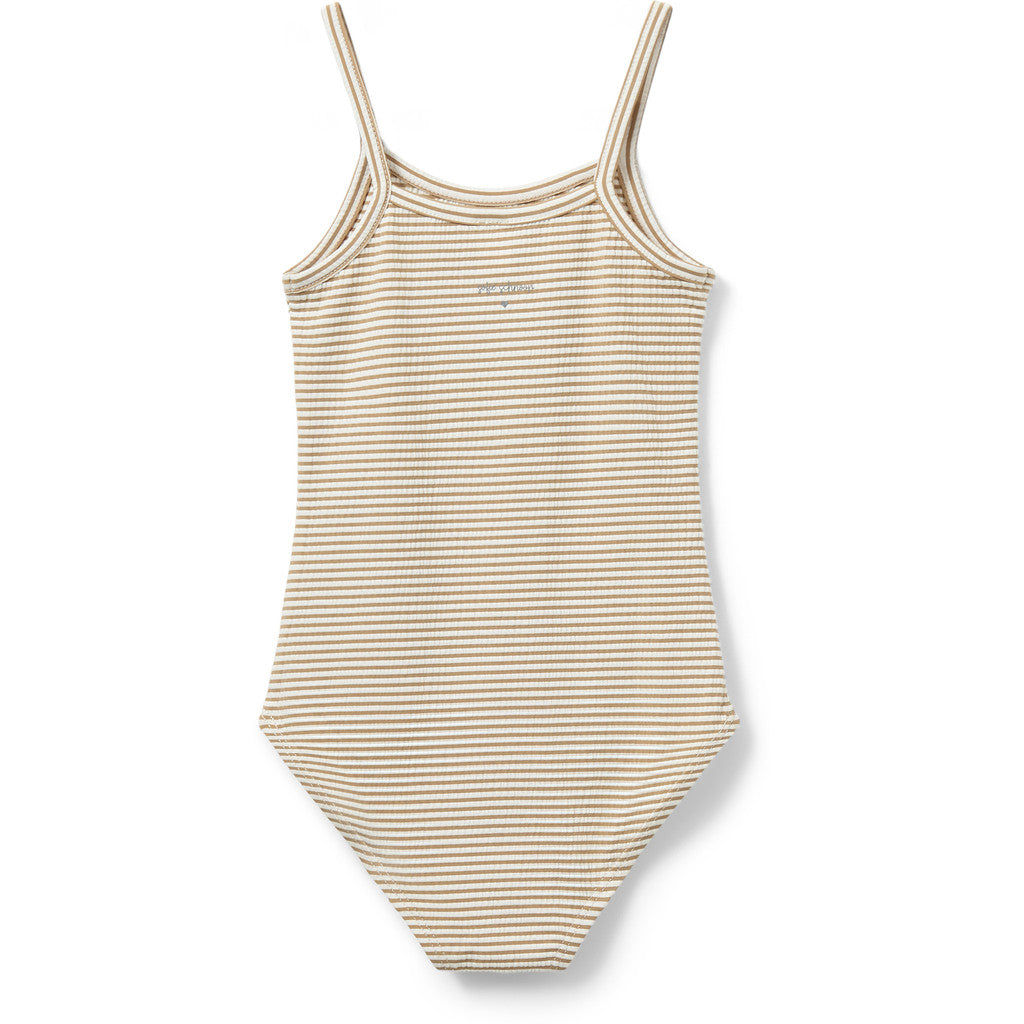 Swimsuit, Warm Stone Stripe