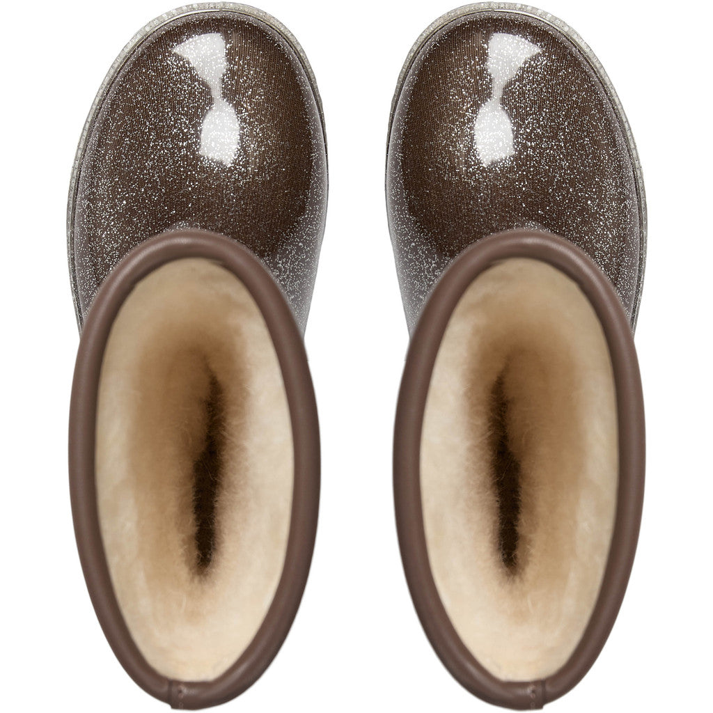 RUBBER BOOT W. LINING, Dark Brown