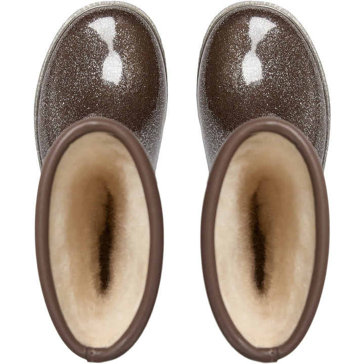 RUBBER BOOT W. LINING, Dark Brown