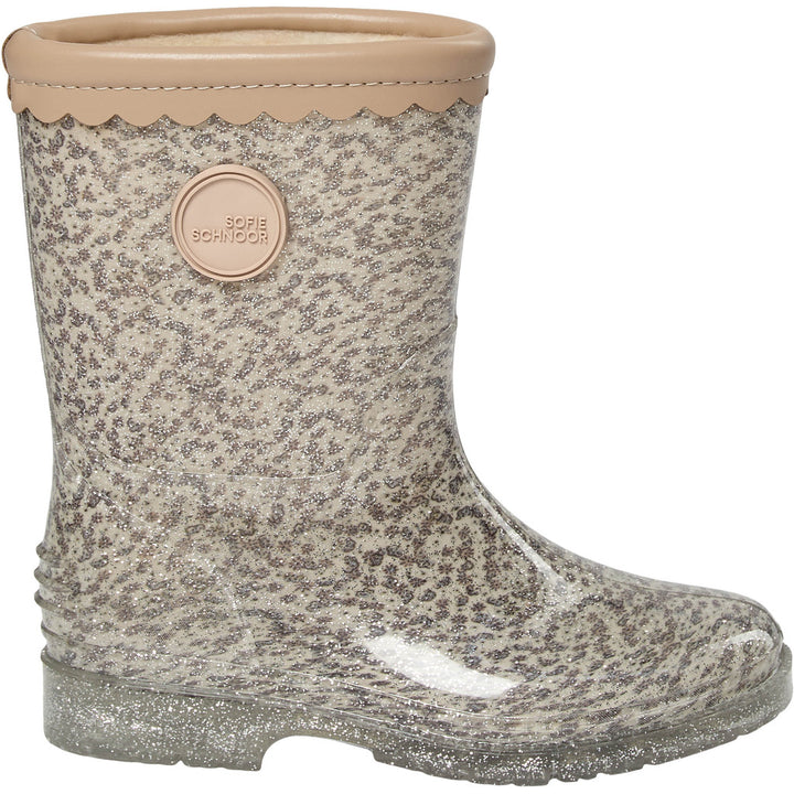 RUBBER BOOT W. LINING, Off White