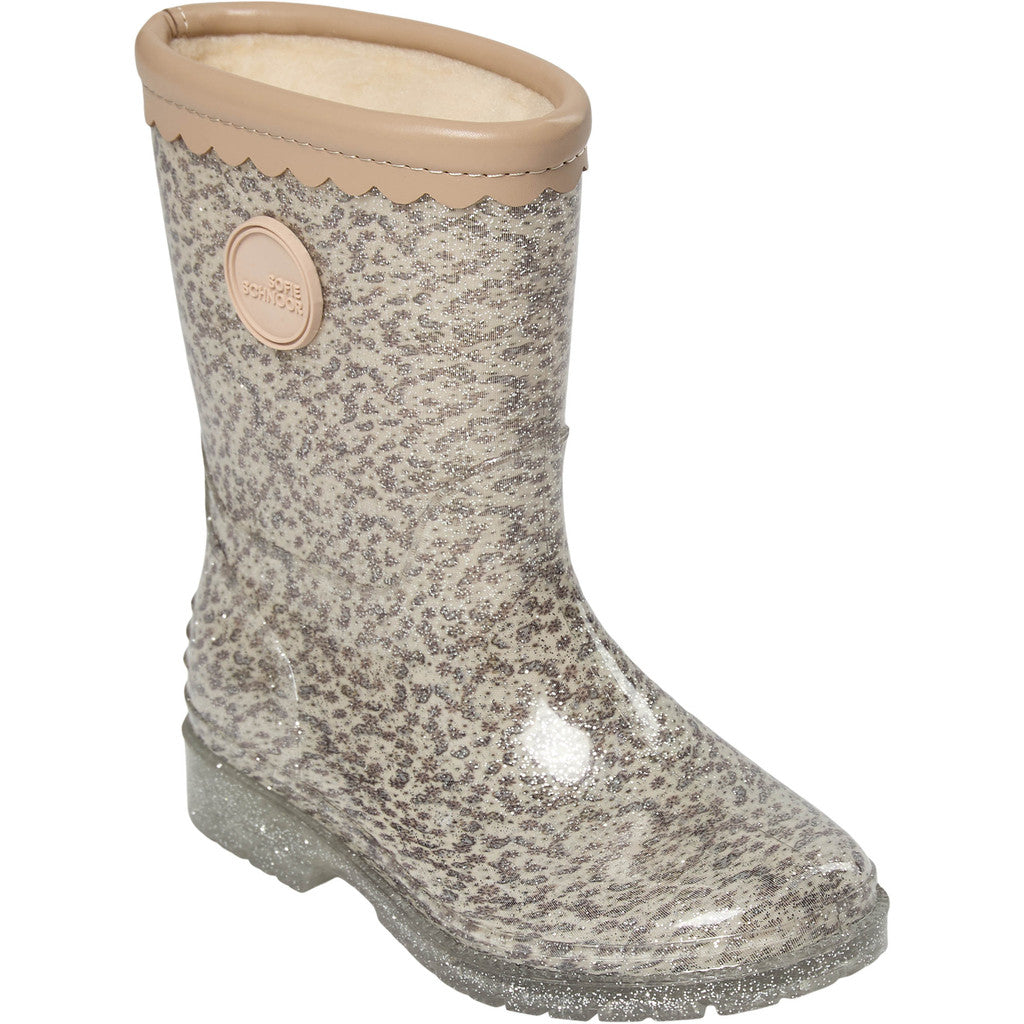RUBBER BOOT W. LINING, Off White