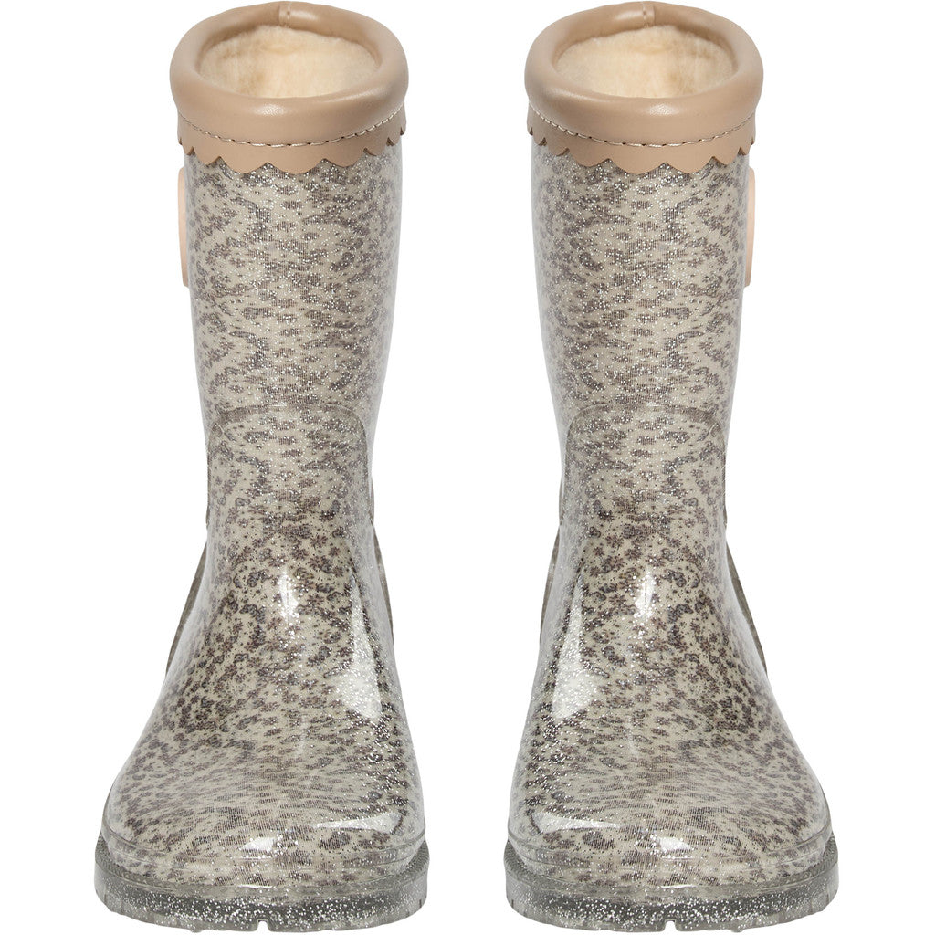 RUBBER BOOT W. LINING, Off White
