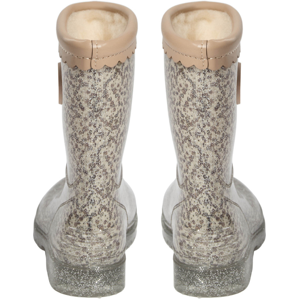 RUBBER BOOT W. LINING, Off White