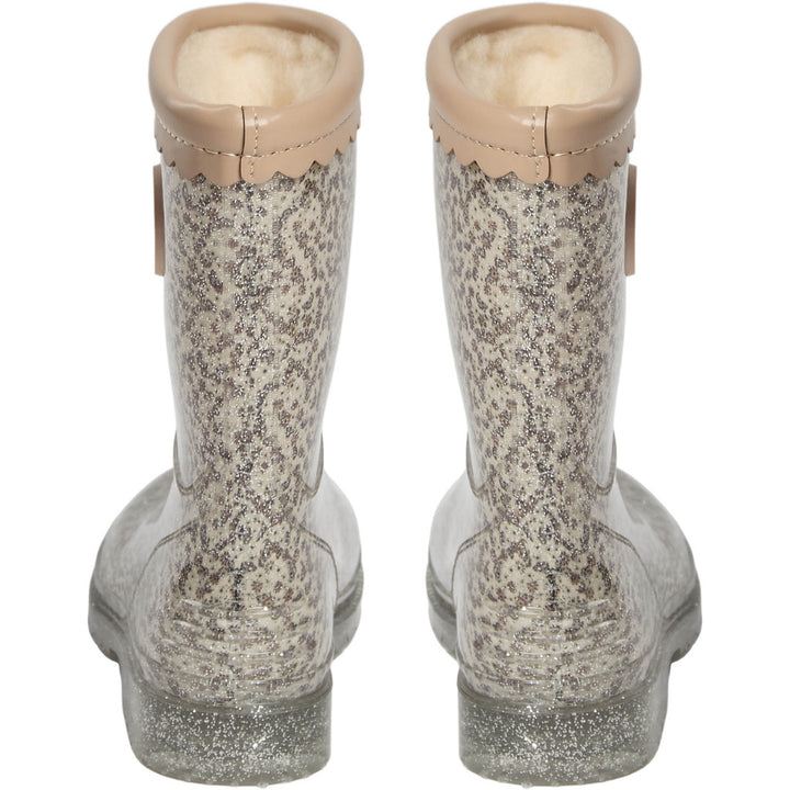 RUBBER BOOT W. LINING, Off White