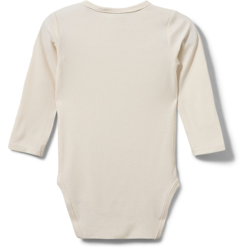 Rib Bodystocking, Off White