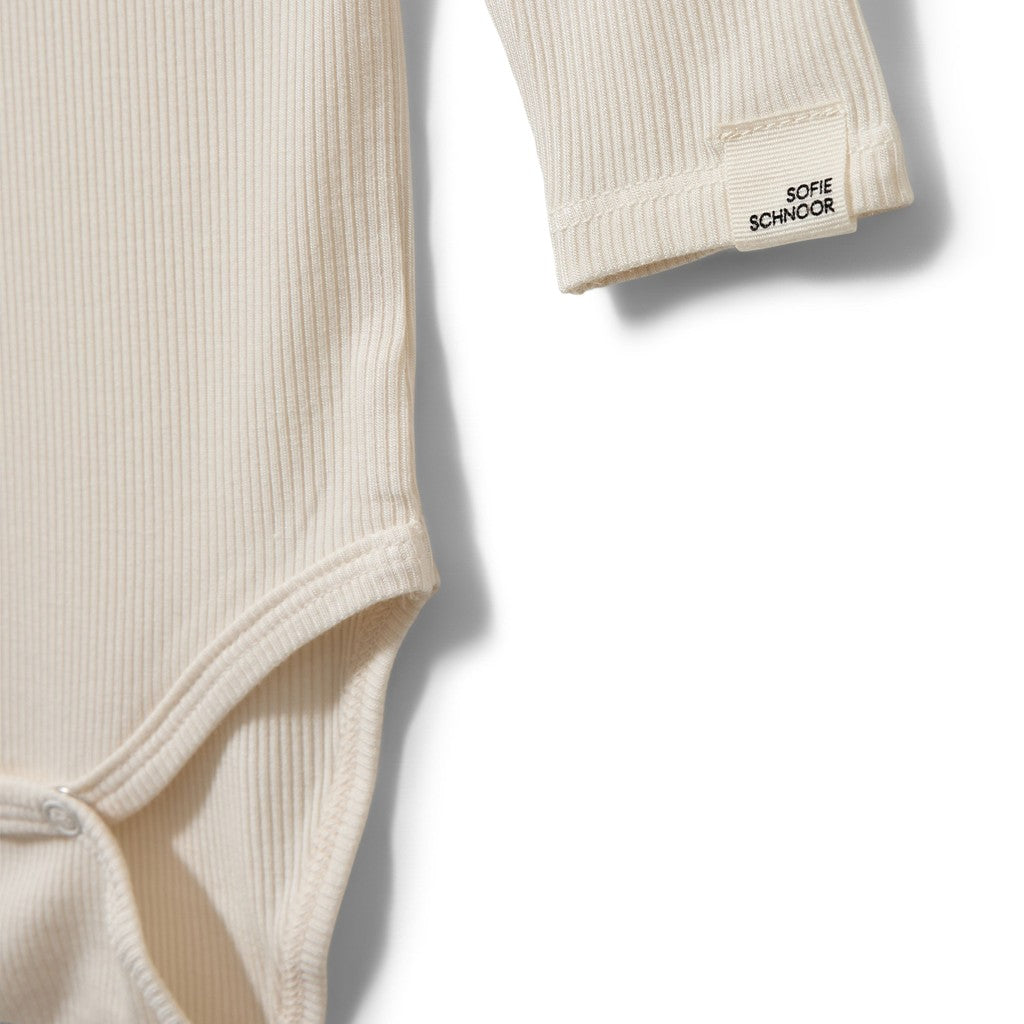 Rib Bodystocking, Off White