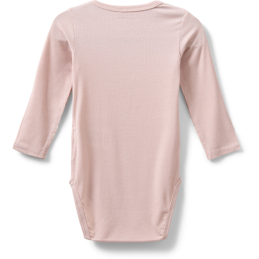 Rib Bodystocking, Light Rose
