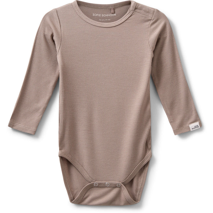 Rib Bodystocking, Dark Sand