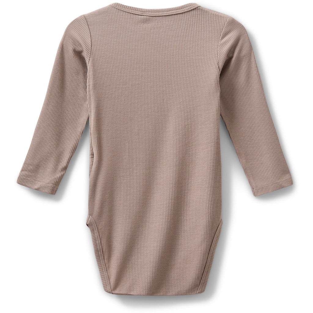 Rib Bodystocking, Dark Sand