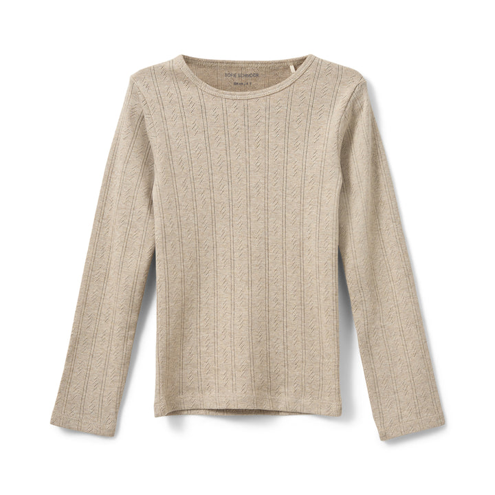 PETRICIASY POINTELLE BLUSA - BEIGE