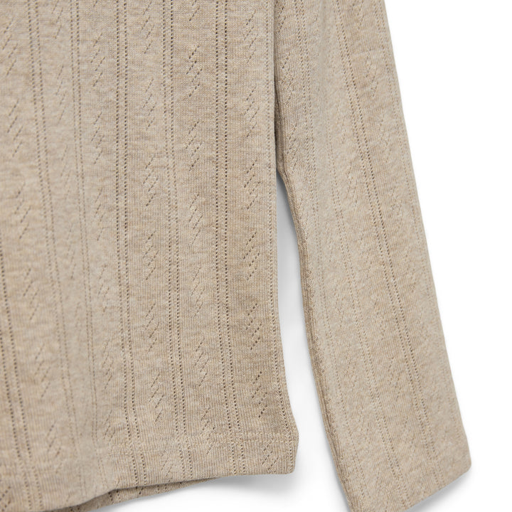 PETRICIASY POINTELLE BLUSA - BEIGE