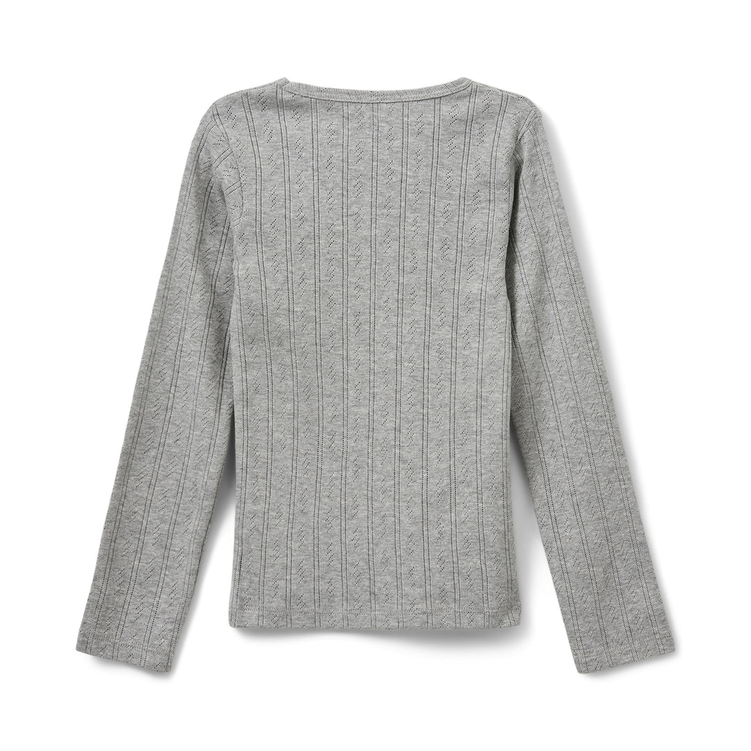 PETRICIASY POINTELLE BLUSA - GREY