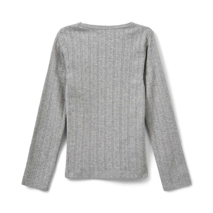 PETRICIASY POINTELLE BLUSA - GREY
