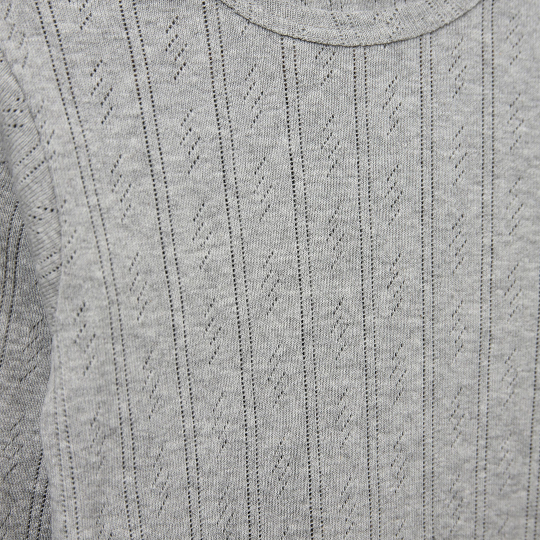 PETRICIASY POINTELLE BLUSA - GREY