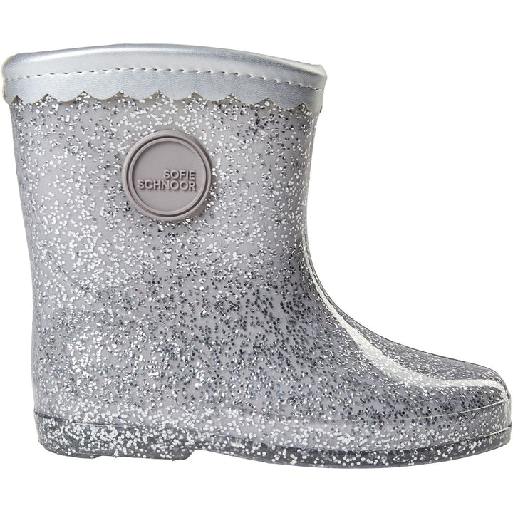 SILVER RUBBER BOOT W. LiINING