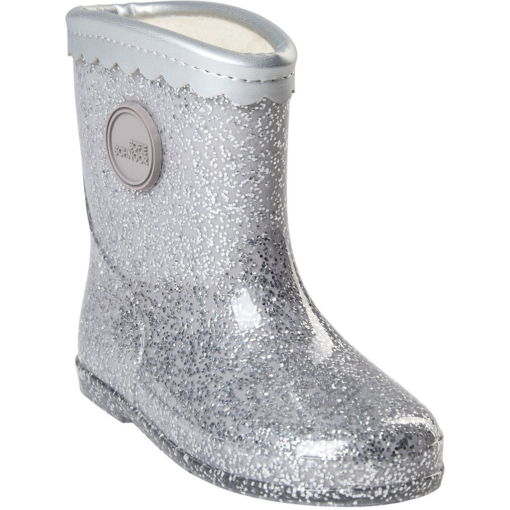 SILVER RUBBER BOOT W. LiINING