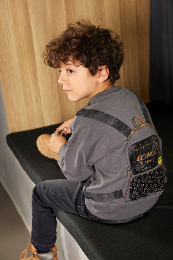 Sweatshirt v/ryggsekk