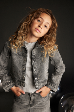 Jacket Denim, Light Grey Denim
